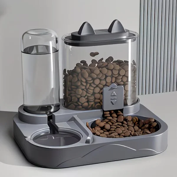 2-in-1 Large Pet Feeder & Water Dispenser