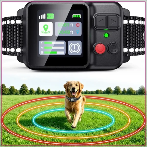 GPS Wireless Dog Collar Fence System